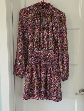 Steve Madden Multicolor Floral Print Dress - Pink, Orange, Yellow